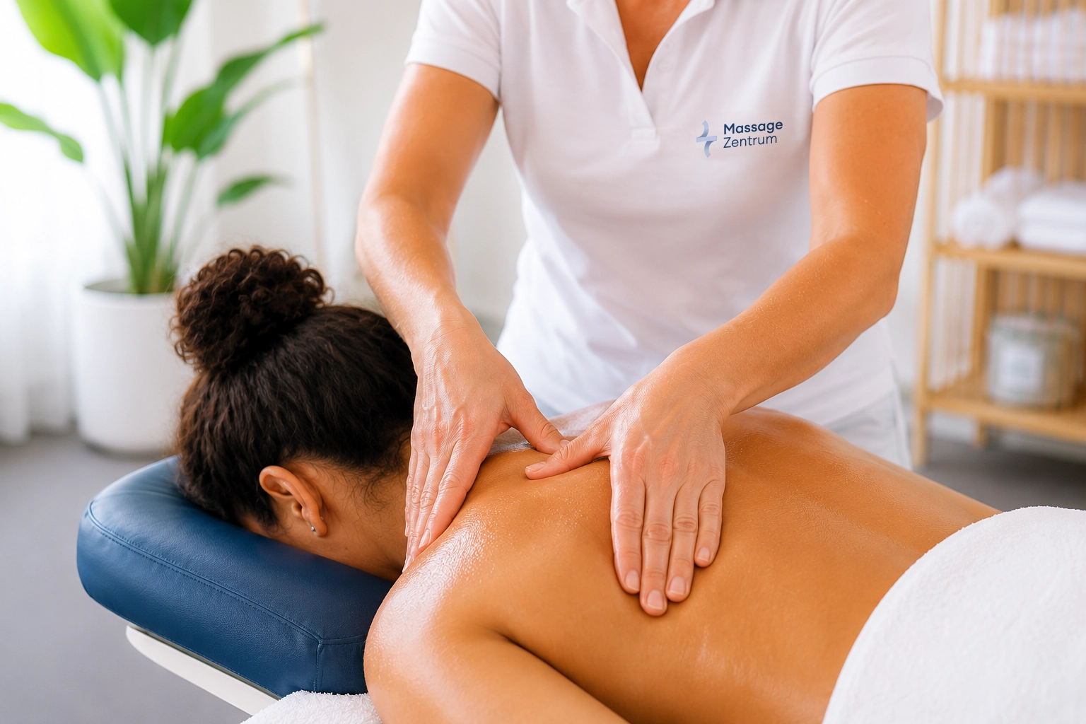 Klassische Rücken- und Nackenmassage im Massage Zentrum Reinach – Muskulatur lockern und entspannen